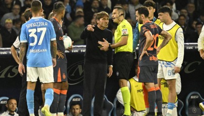 恩怨不休！孔蒂与劳塔罗场上对骂 昔日在国米打拳击和解