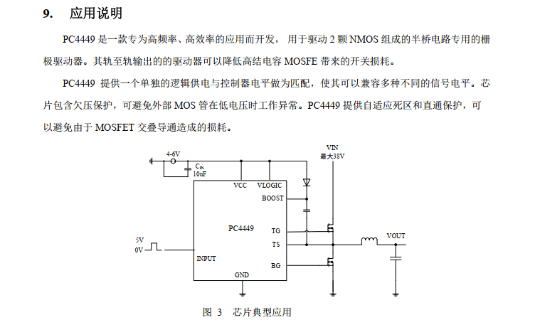 替代LTC4449高频高效率同步MOSFET栅极驱动器